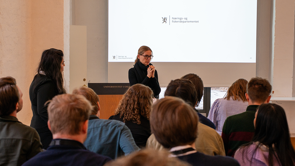 Karen Helene Ulltveit-Moe åpna seminaret i Professorboligen
