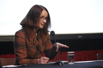 Microphone ,Glasses ,Public address system ,Spokesperson ,Audio equipment.