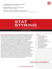 Stat & Styring, forside