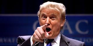 Trump pointing at the camera