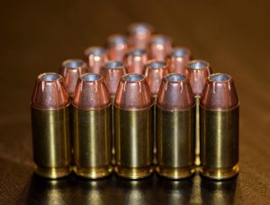 bullets lined up