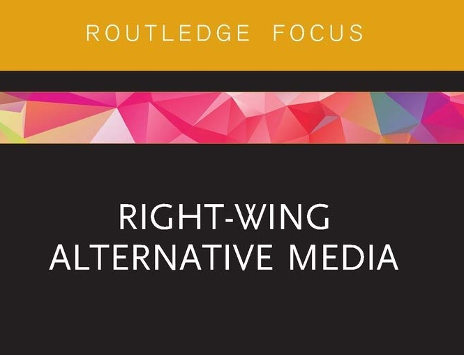 cover of routhledge focus, with the title "right wing alternative media"