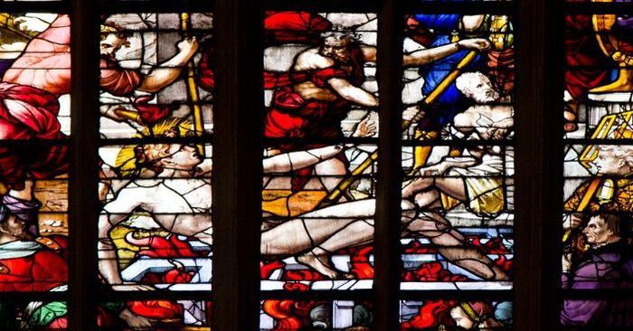 stained glass window