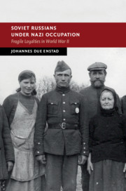 Forsiden av boken, med svart/hvitt bilde av fire personer.
