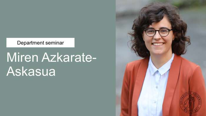 A photograph of Miren Azkarate-Askasua