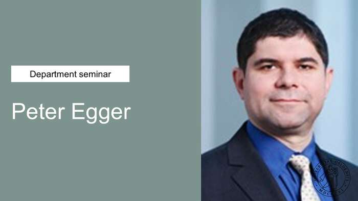 A photograph of Peter Egger