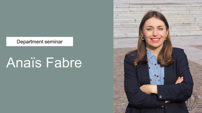 A photograph of Anaïs Fabre