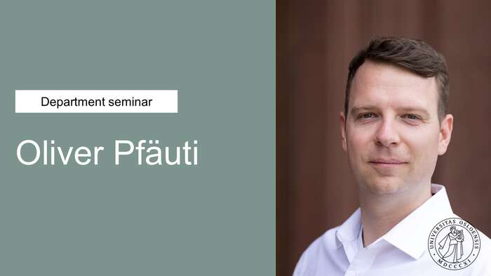 A photograph of Oliver Pfäuti