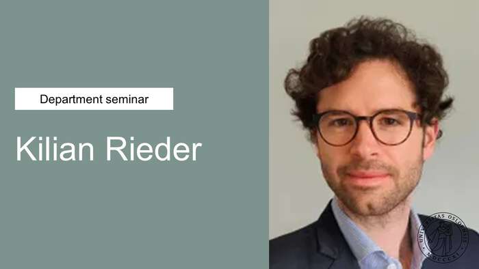 A photograph of Kilian Rieder