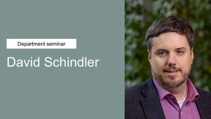 A photograph of David Schindler