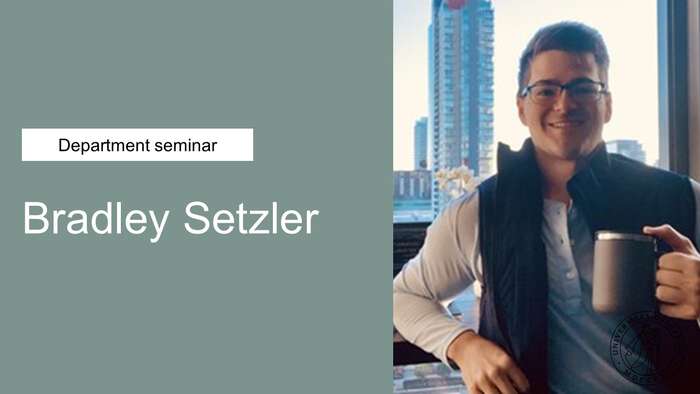 A photograph of Bradley Setzler