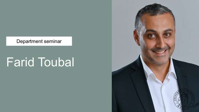 A photograph of Farid Toubal