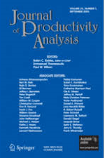 Front page of Journal of Productivity Analysis