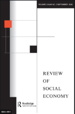 Front page of journal Review of social economy