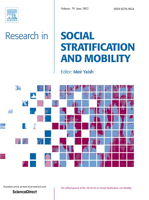 Front page of the Journal Social Stratification and Mobility