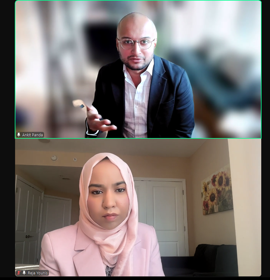 Picture of a zoom talk