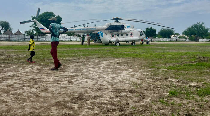 UNHAS helicopter
