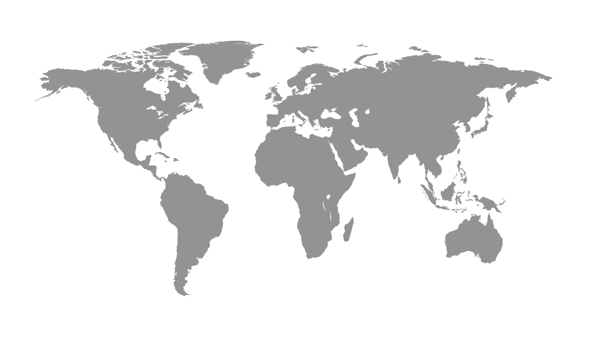 World map in grey
