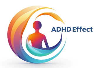 Illustration of a person and the text "ADHD effect"