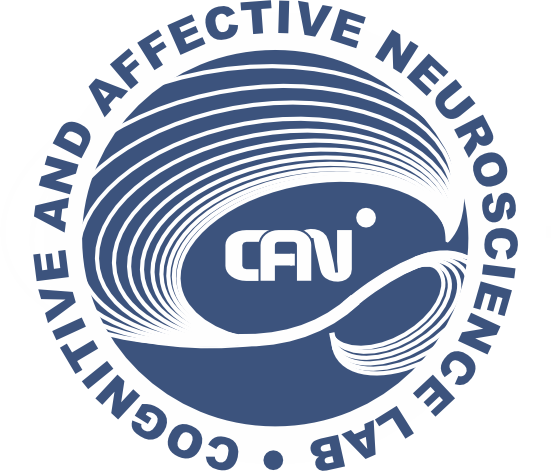 The research group's logo; a circular seal with the abbreviation CAN in the middle. Wrapped around the seal is the text "Cognitive and Affective Neuroscience Lab". 