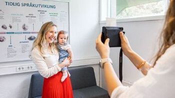 Studies end with a gift for the child and a Polaroid picture to remember the lab visit.