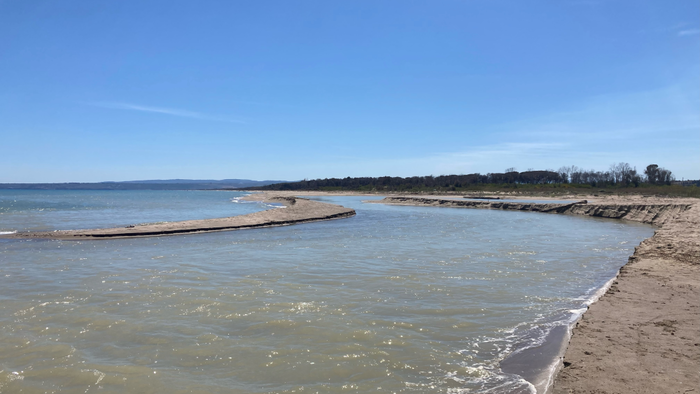 River beach