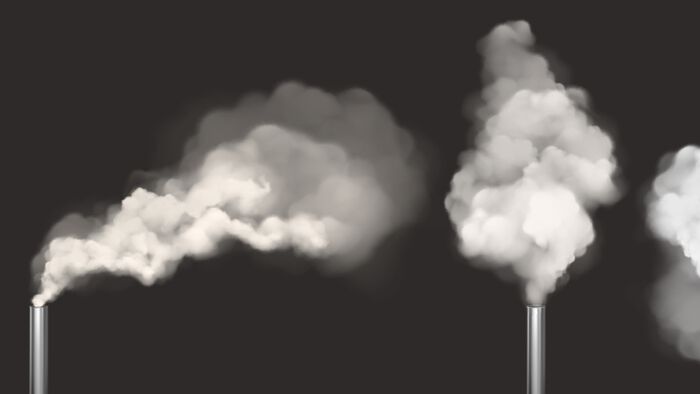 Smoke from pipes