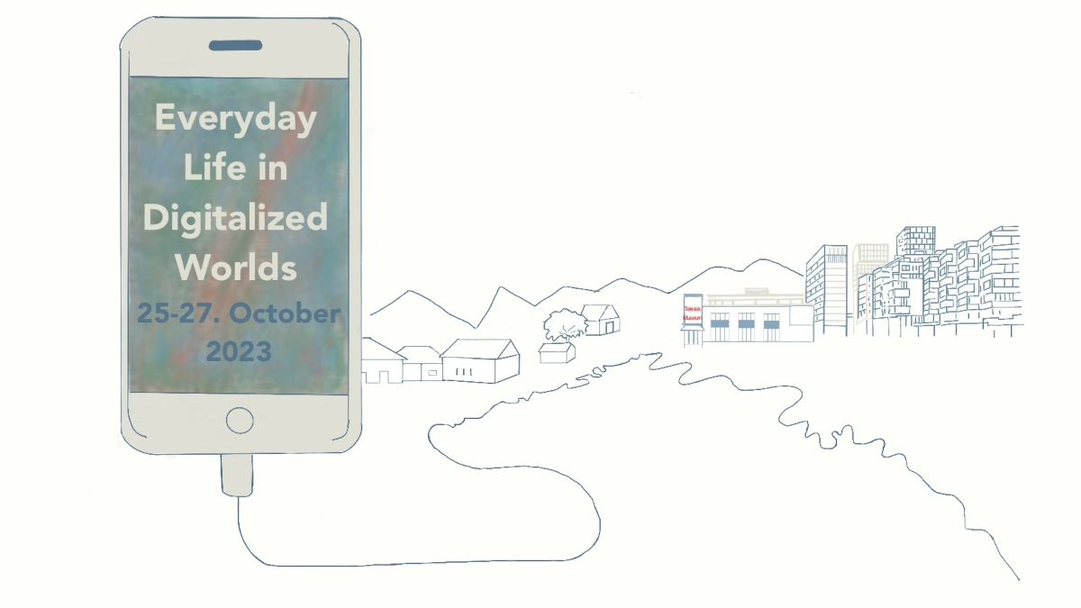 Illustrasjon til konferansen Everyday Lifes in Digitalized Worlds
