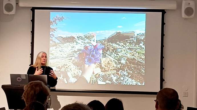 Woman holding a presentation