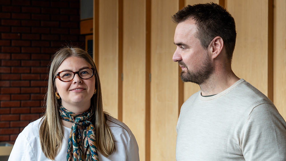 Portrett av Linn Marie Martens Pedersen og Lars Erik Lie